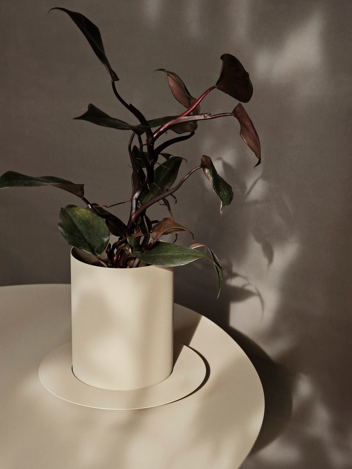 Galvanized Auran Pot by Ferm Living, a stylish metal accessory for plants or decor, with a modern, minimalist design.