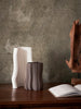 Off-white Moire Vase by Ferm Living, a stylish ceramic accessories piece with textured pattern, designed for decorative display.