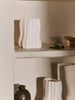 Large off-white Moire Vase by Ferm Living, a stylish decorative accessory with textured fabric-like pattern.