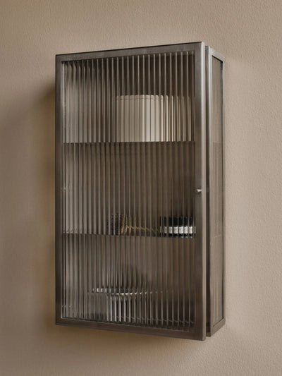 Haze Wall Cabinet by Ferm Living - Brushed Stainless Steel