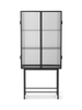 Haze Vitrine - Reeded glass Black