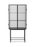 Haze Vitrine - Reeded glass Black