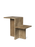 Distinct Side Table Dark Brown Travertine
