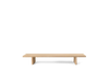 Ferm Living Kona Display Table made of natural oak veneer, showcasing a sleek, modern table design with clean lines and smooth surface.