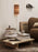 Ferm Living Kona Low Table with natural oak veneer, modern minimalist design, showcasing smooth surface and sleek legs.