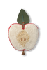 Kids' Apple-shaped floor cushion by Lorena Canals, soft fabric with a colorful apple design for cozy seating or play area.