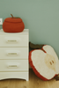 Kids' Apple Floor Cushion by Lorena Canals featuring a soft, colorful apple design for cozy seating or play areas.