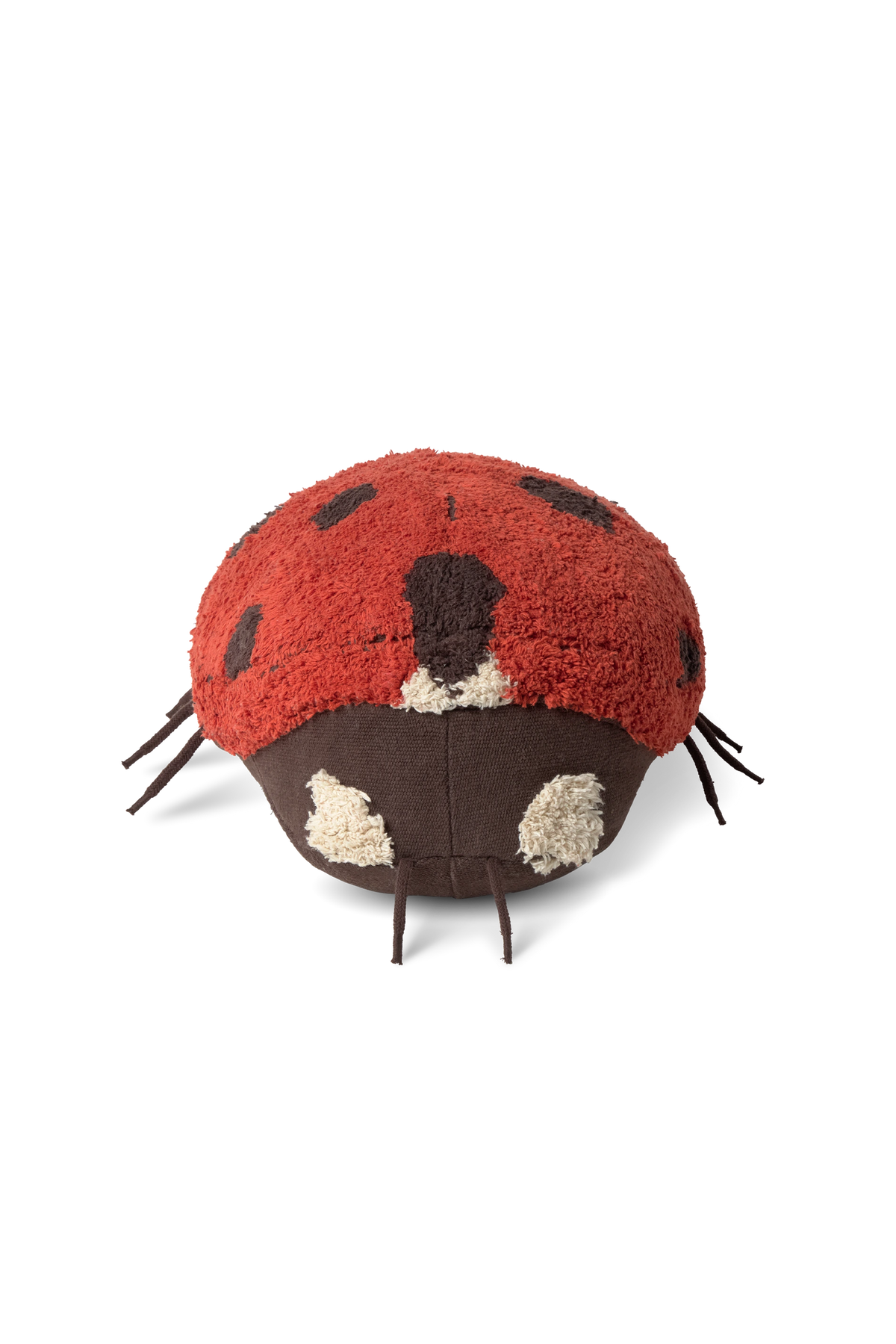 Kids' floor cushion featuring a cute ladybug design named Maria by Lorena Canals, soft and colorful for children's play areas.