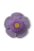 Kids purple Poppy floor cushion by Lorena Canals featuring soft fabric and vibrant floral design for cozy seating.