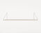 Single Shelf – Warm White Steel by Frama