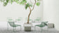 Fred Lounge Chair by Bend Goods, modern seating with a sleek design, featuring a woven seat and metal frame.