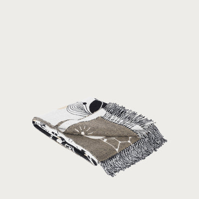 Fritz Hansen Jaime Hayon throw blanket with colorful geometric pattern, soft fabric, and decorative design for cozy home accessories.