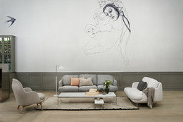 Lune JH300 3-Seater by Fritz Hansen
