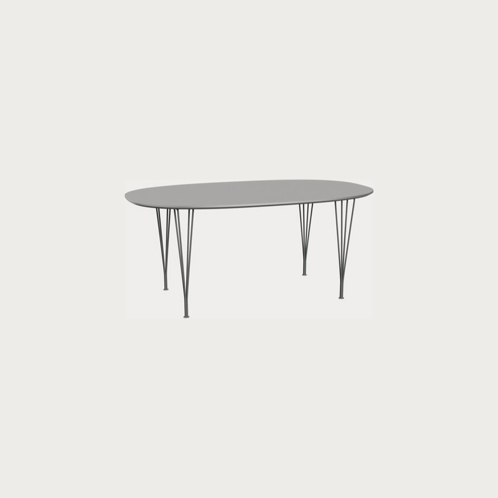 Table de salle à manger Superellipse B616 par Fritz Hansen