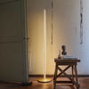 Gold Coordinates Floor lamp by Flos, modern lighting fixture with sleek design and adjustable arm for stylish illumination.