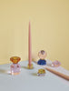 Gem Candlesticks - Pink/Grey (set of 2) by Hübsch