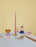 Gem Candlesticks - Pink/Grey (set of 2) by Hübsch