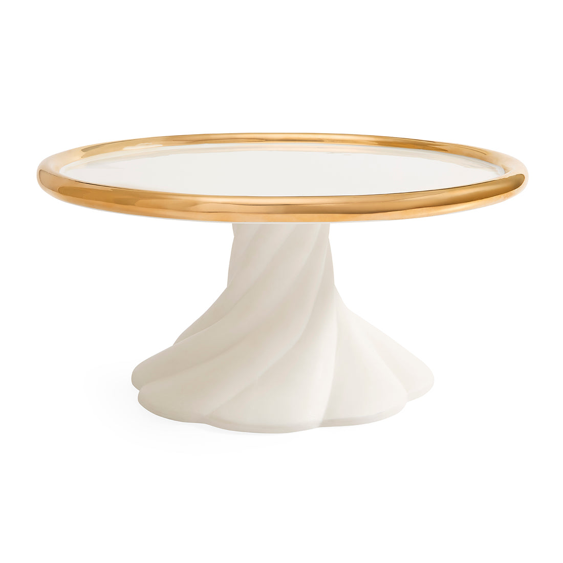 Jonathan Adler Geneva cake stand with a sleek, modern design, perfect for serving desserts in stylish settings.