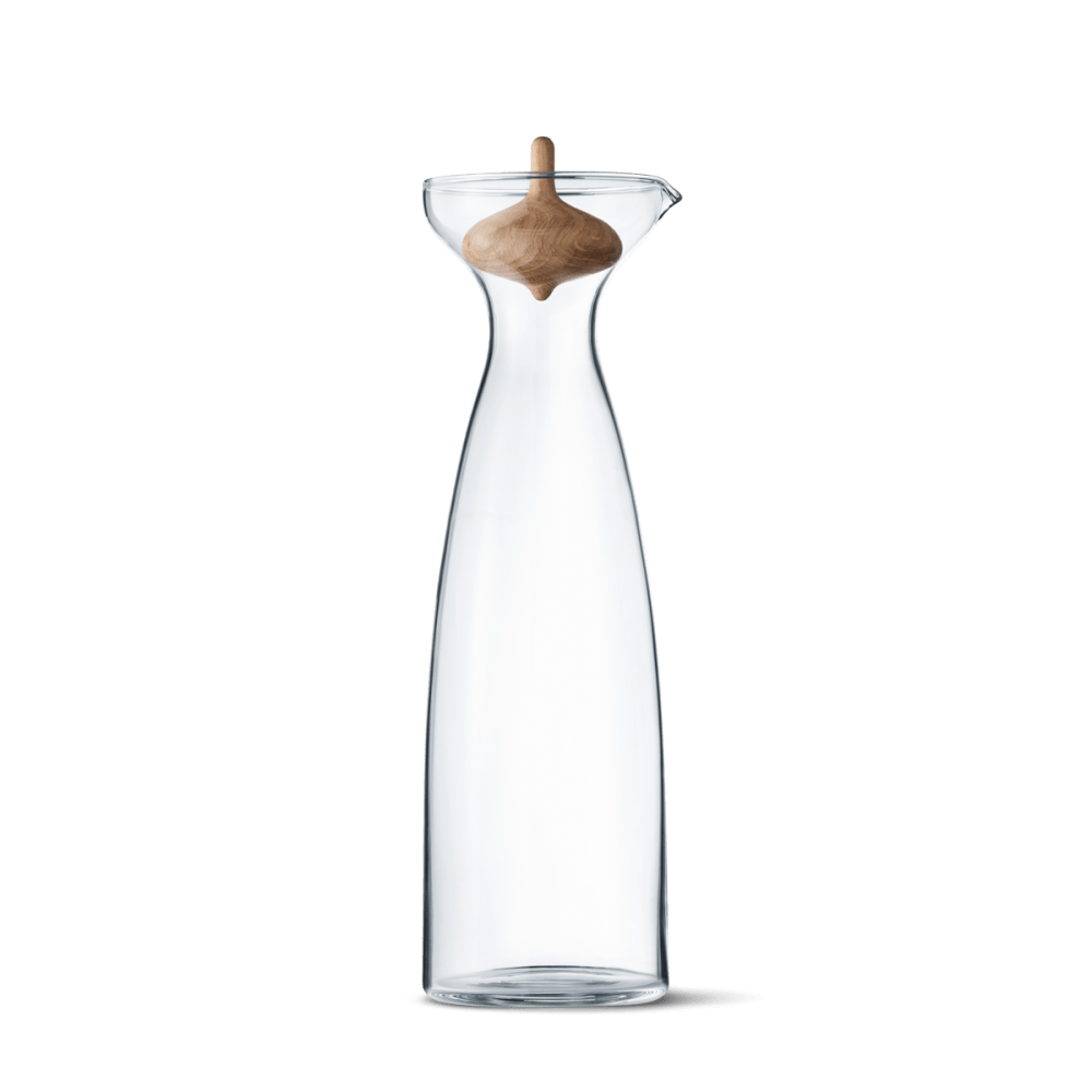 Alfredo Carafe 1L by Georg Jensen, elegant glass accessory with a sleek design, perfect for serving beverages.