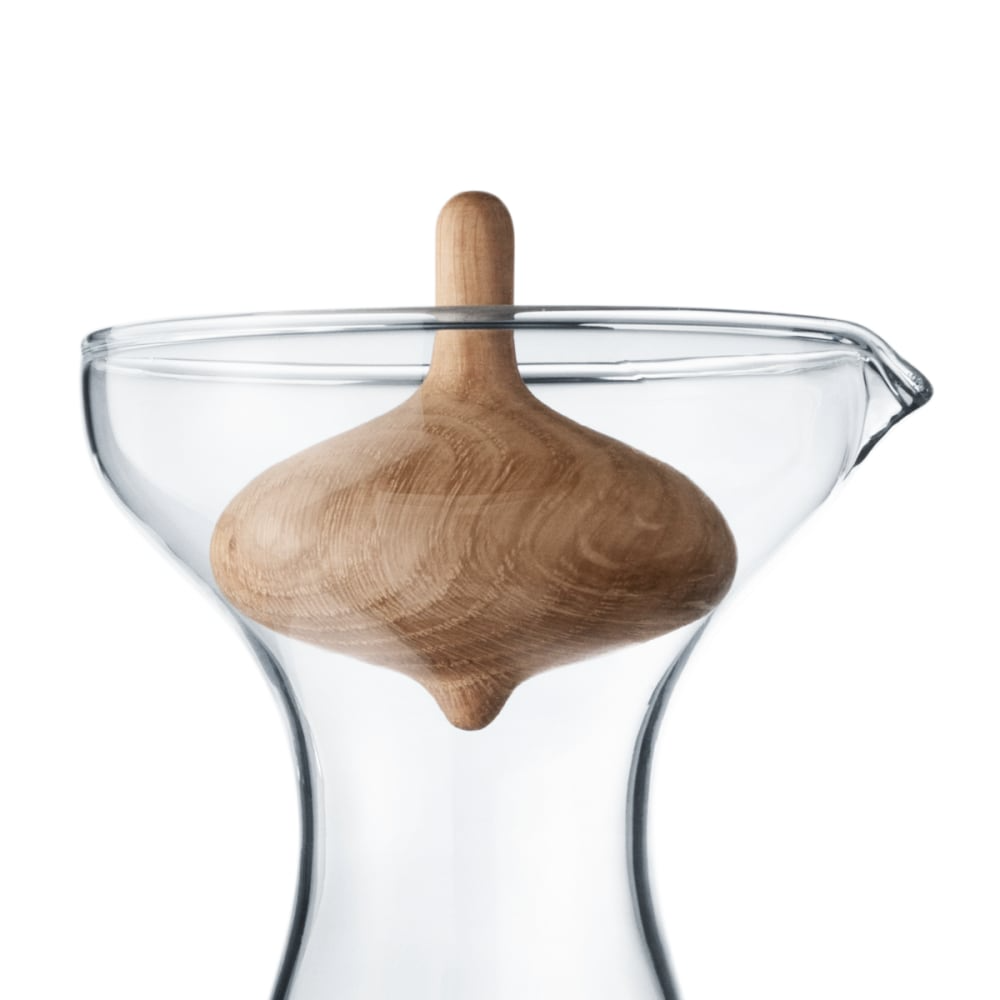 Alfredo Carafe 1L by Georg Jensen, elegant glass accessory with sleek design for serving beverages.