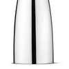 Alfredo salt and pepper accessories by Georg Jensen, sleek modern design in stainless steel with polished finish.