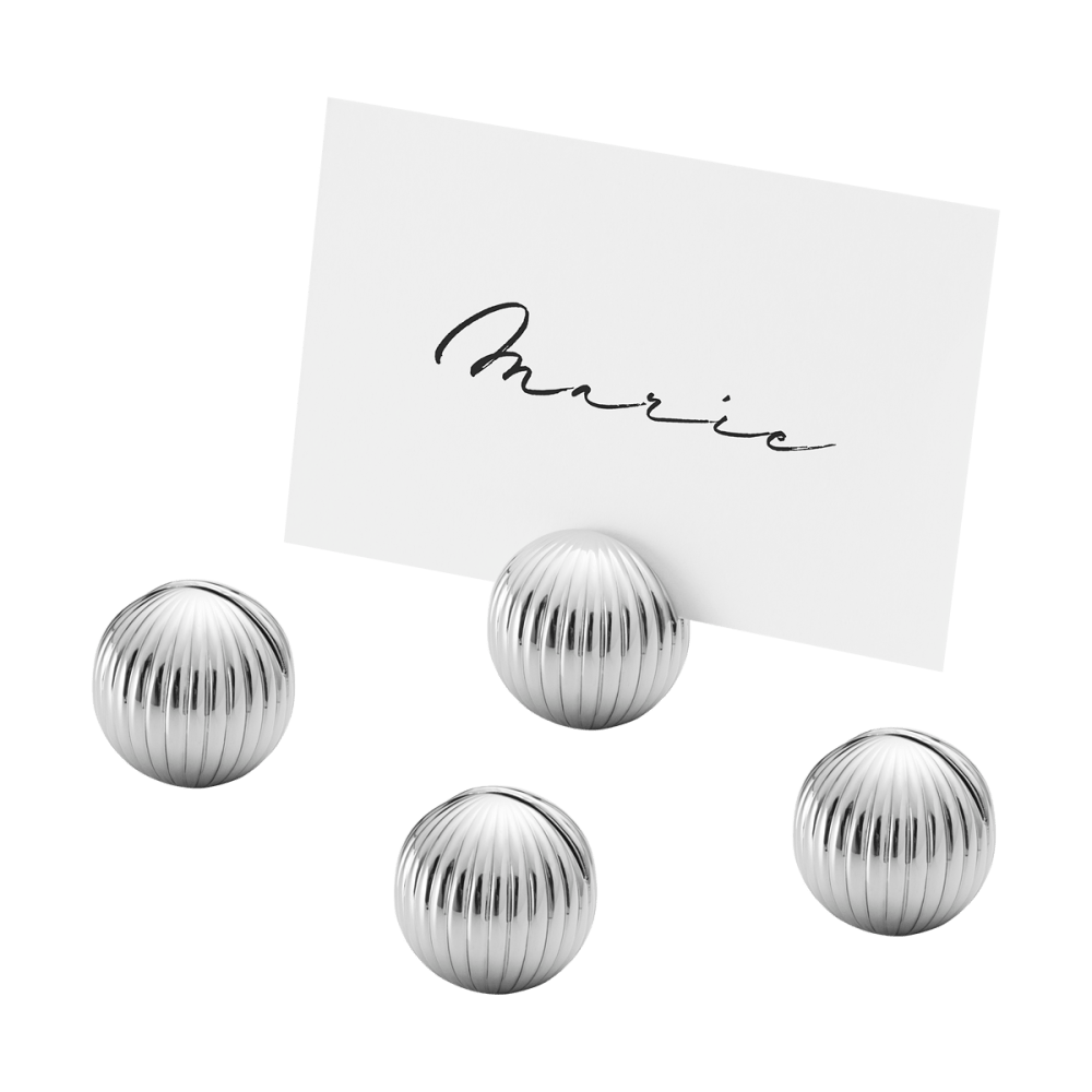 Bernadotte Table Card Holders Set by Georg Jensen