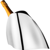Georg Jensen Indulgence Champagne Cooler accessory with sleek silver design, perfect for chilling champagne bottles.