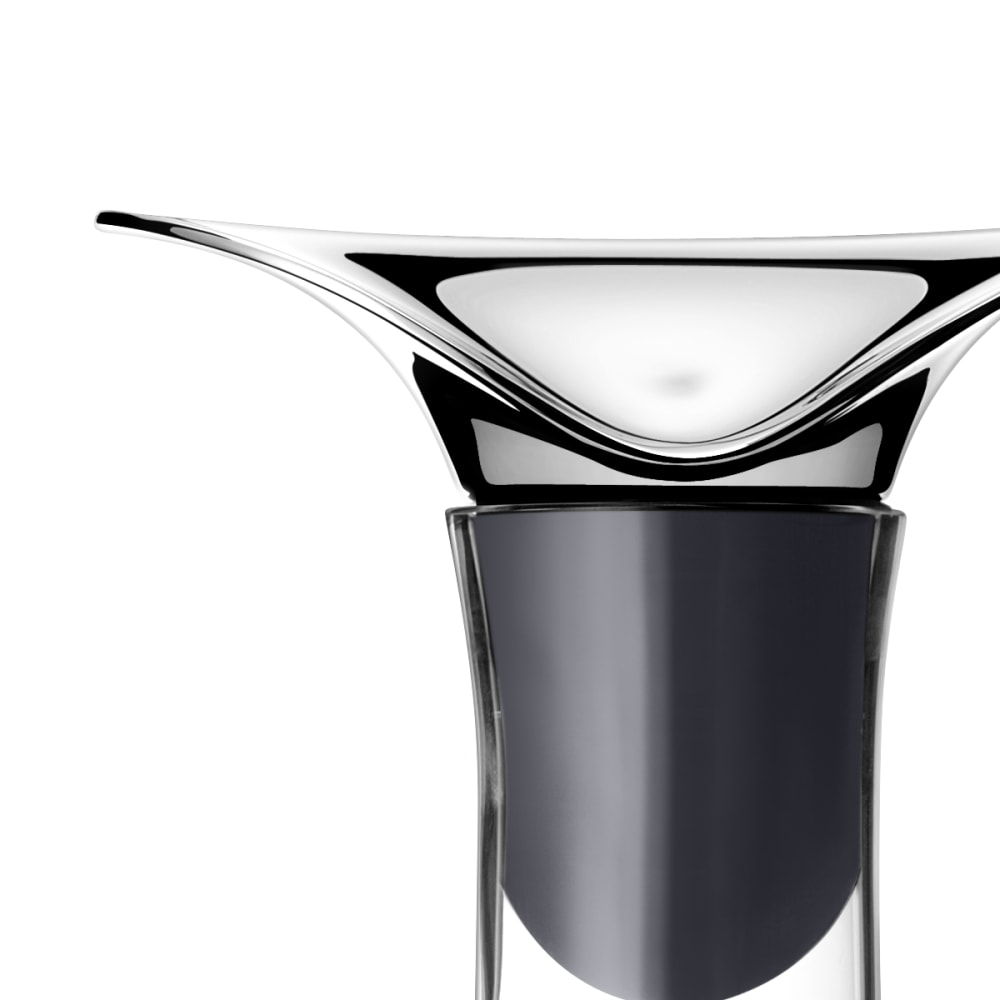 Elegant Georg Jensen Wine & Bar Carafe, sleek glass accessory for serving wine and beverages with style.