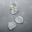 Set of Georg Jensen wine and bar coasters, stylish accessories with elegant design, perfect for protecting surfaces during drinks.