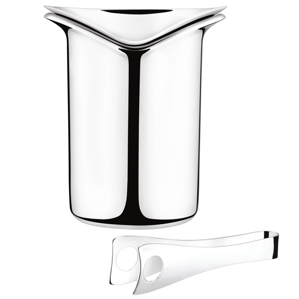Wine & Bar Ice Bucket with Tongs by Georg Jensen