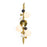 Globo Three-Light Sconce - Black & White by Jonathan Alder