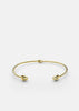 Gold-plated Knot Cuff accessory by Skultuna featuring a sleek, elegant knot design on a polished gold finish.
