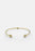Gold-plated Knot Cuff accessory by Skultuna featuring a sleek, elegant knot design on a polished gold finish.