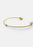 Gold-plated Knot Cuff by Skultuna, a stylish accessories piece featuring a twisted knot design in shiny gold finish.