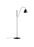 Black Bestlite BL3 Floor Lamp by Gubi with semi-matte chrome finish, featuring a compact design and adjustable arm for modern lighting.