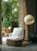 Large Gubi Turbo Pendant lighting fixture with a sleek, modern design featuring a rounded shape and smooth surface.