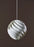 Large Gubi Turbo Pendant lighting fixture with sleek, modern design and matte finish, hanging from a ceiling.