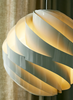Large Gubi Turbo Pendant lighting fixture with a sleek, modern design and a 62 cm diameter.