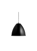 Black semi-matt chrome Bestlite BL9 pendant light by Gubi, showcasing its sleek adjustable design and modern lighting style.