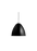 Black semi-matt chrome Bestlite BL9 pendant light by Gubi, showcasing its sleek adjustable design and modern lighting style.
