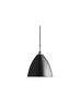 Gubi Bestlite BL9 pendant light in black with semi-matt chrome finish, showcasing its sleek, adjustable design.