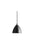 Gubi Bestlite BL9 pendant light with black semi-matte finish and chrome accents, showcasing its sleek, adjustable design.