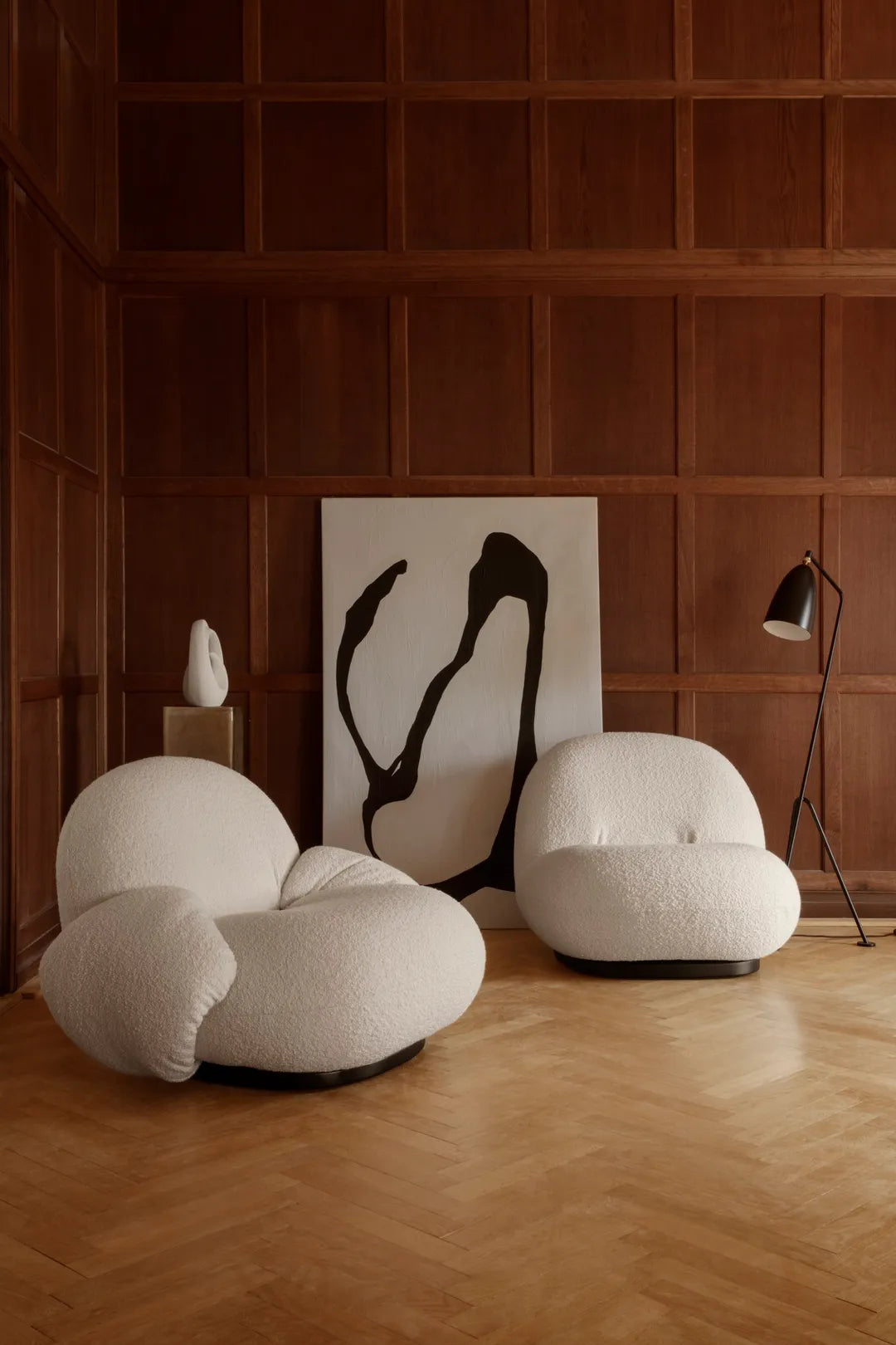 Grace Lounge Chair - Entièrement rembourrée par Gubi