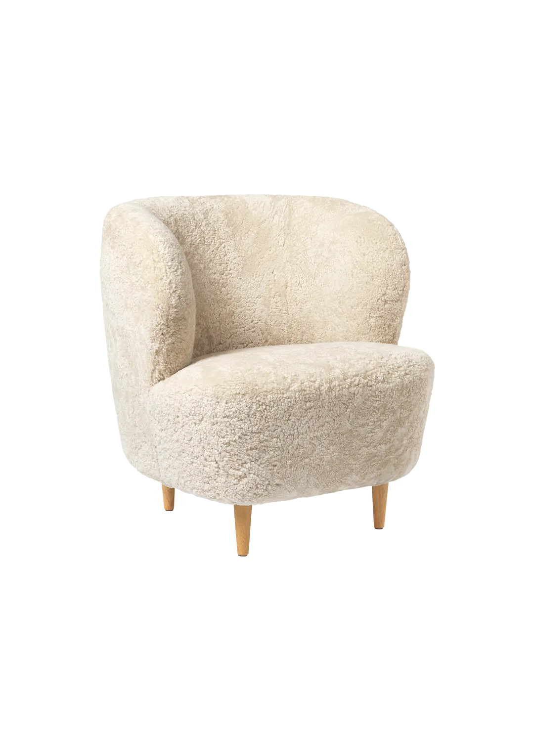 Stay Lounge Chair - Small - Wooden Legs by Gubi