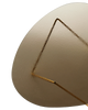 Gubi Pedrera coffee table with chrome frame and smoke-colored structured glass top, modern table design for living spaces.