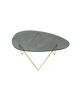 Gubi Pedrera coffee table with chrome frame and structured smoke glass top, modern design, elegant tables for living room decor.