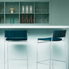 Square-shaped Hinoki Barstool by Bend Goods featuring natural wood finish and modern seating design