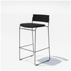 Black Hinoki Barstool by Bend Goods, modern seating with sleek design and sturdy construction, perfect for bar or kitchen counter.