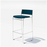 Hinoki Barstool by Bend Goods featuring a sleek, modern seating design with a chrome finish and wooden accents.