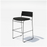 Black Hinoki counter stool by Bend Goods featuring a sleek, modern seating design with a sturdy frame and comfortable seat.